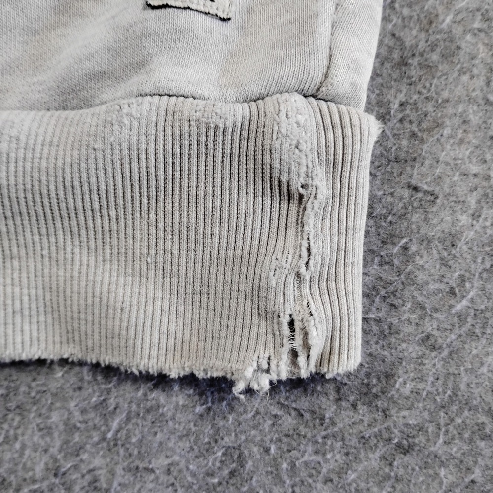 Vuori Womens Restore Hoodie VW251 Full Zip Gray Distressed Athleisure Medium - Picture 7 of 12